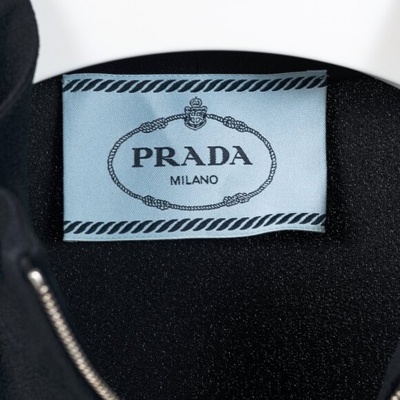 Prada Black Re-Nylon Patchwork Zip Mini Dress - Picture 10 of 15